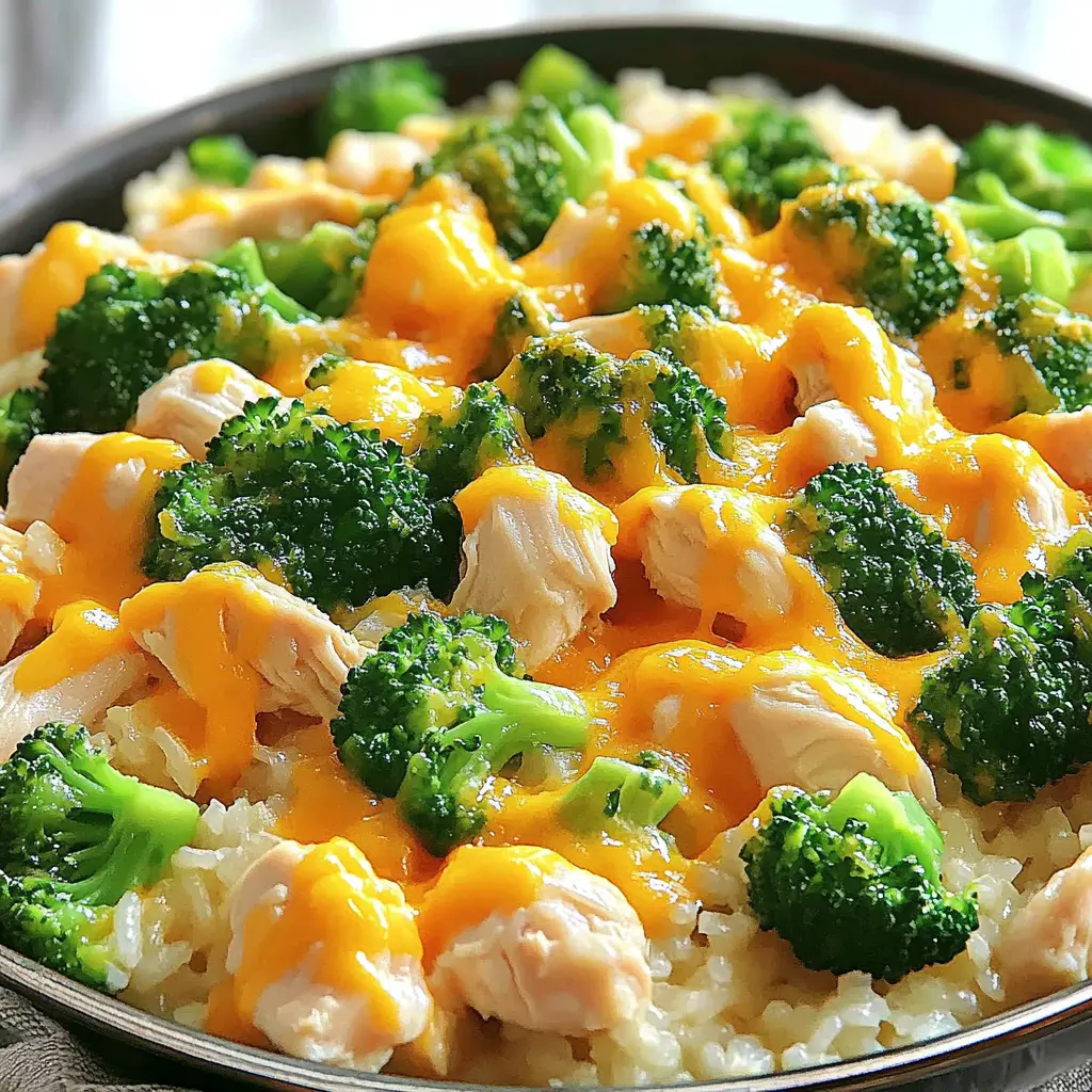 One Pan Chicken Rice Broccoli Comforting Easy Weeknight 6 One Pan Chicken Rice Broccoli recipe served ready to eat easy homemade dinner