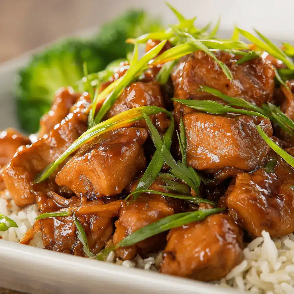 PF Chang's Mongolian Chicken recipe served and ready to eat, easy homemade dinner