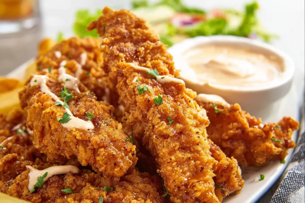 Raising Canes Chicken Fingers recipe, served and ready to eat, easy homemade dinner