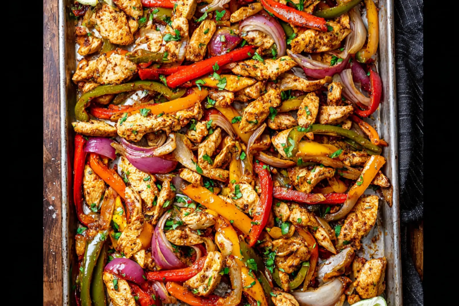 Sheet Pan Chicken Fajitas Weeknight Vibrant Easy Way Your Family Will Love