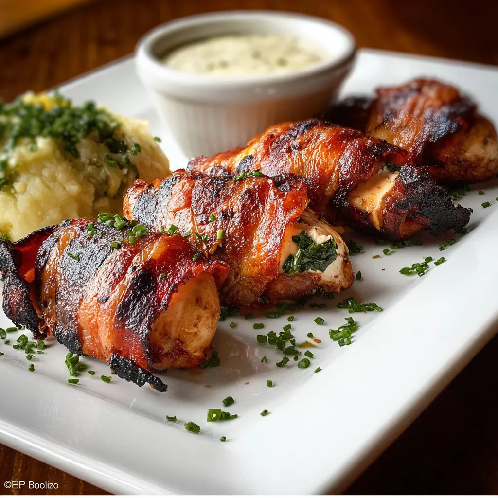 Texas de Brazil Chicken recipe, served and ready to eat, easy homemade dish