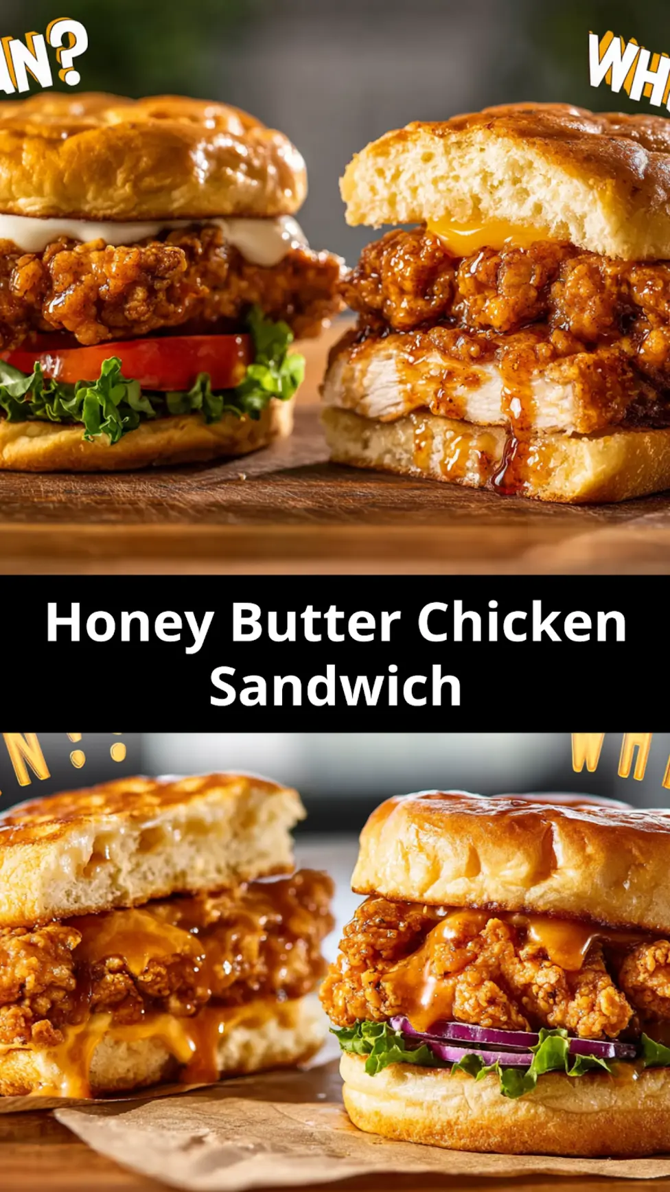 Whataburger Honey Butter Chicken recipe, served and ready to eat, easy homemade dish_pin