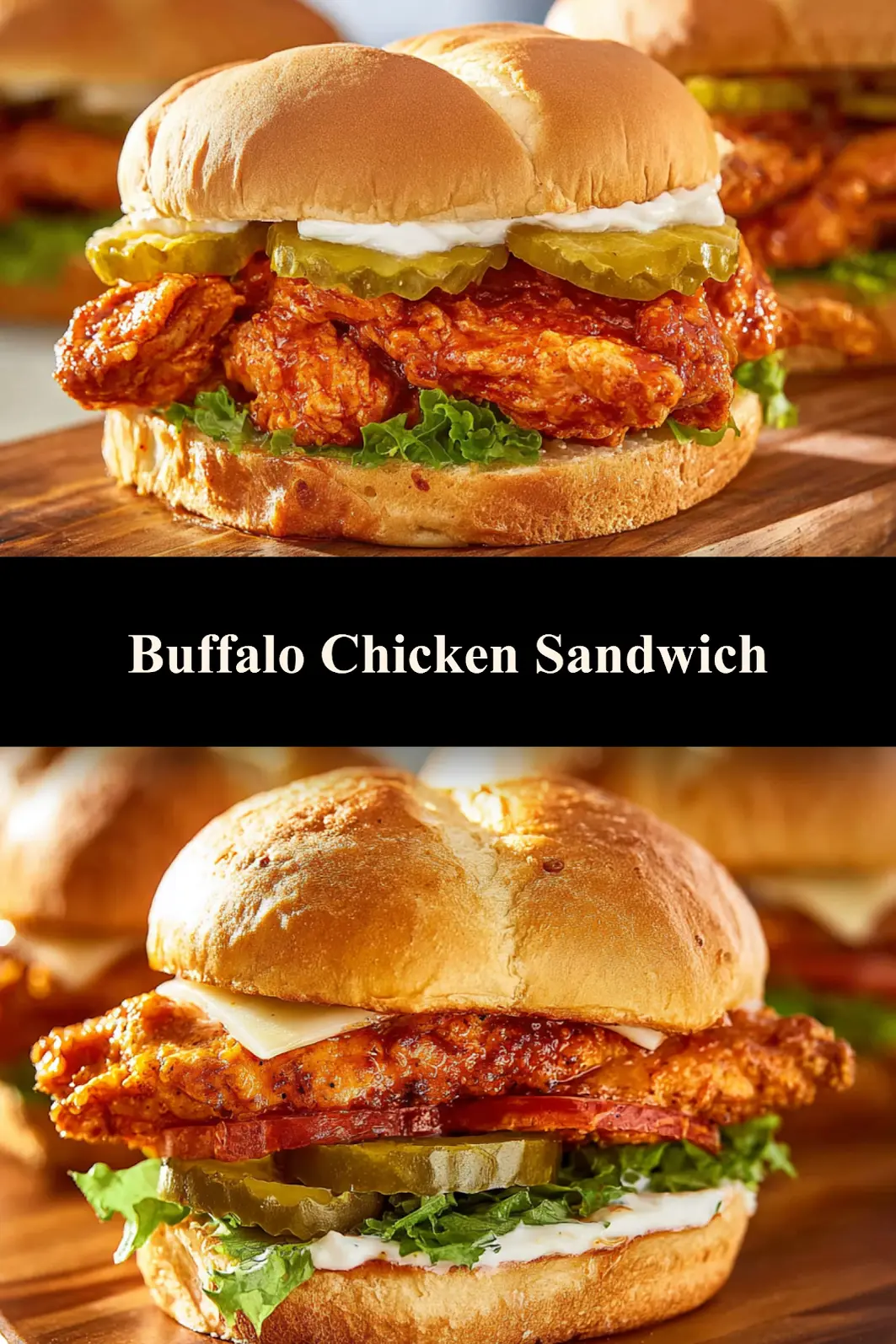 Wingstop Buffalo Chicken Sandwich recipe, served and ready to eat, easy homemade dish