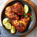 Air Fryer Chicken Peri Peri recipe, served and ready to eat, easy homemade dish