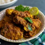 Air Fryer Chicken Rendang recipe, served and ready to eat, easy homemade dish