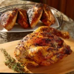 Boston Market Rotisserie Chicken recipe, served and ready to eat, easy homemade dish