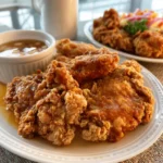 Copycat Jollibee Chicken Joy recipe, served and ready to eat, easy homemade dish