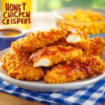 Honey Chipotle Chicken Crispers recipe, served and ready to eat, easy homemade dish