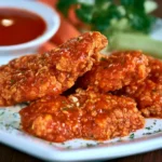 Millers Ale House Chicken Zingers recipe, served and ready to eat, easy homemade dish