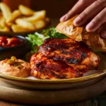 Peri Peri Chicken recipe, served and ready to eat, easy homemade dish