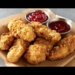 Raising Canes Chicken Tenders Copycat recipe, served and ready to eat, easy homemade dish