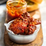 Spicy Nashville Hot Chicken Sauce recipe, served and ready to eat, easy homemade dish