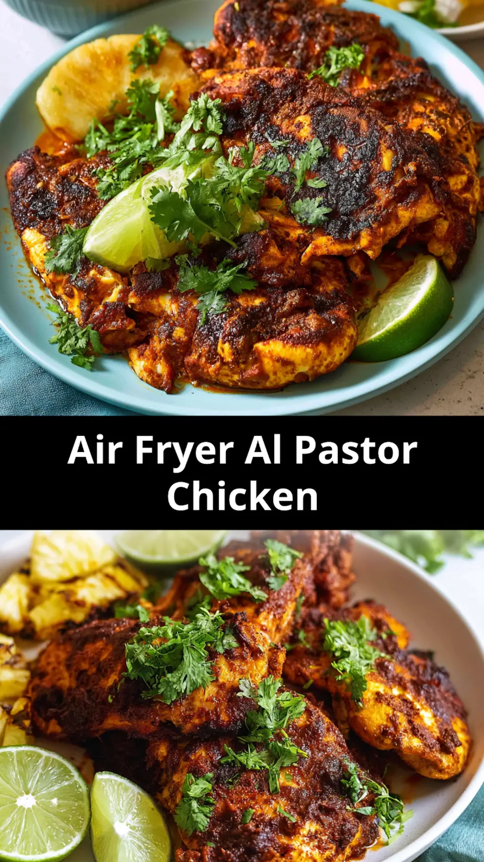 Air Fryer Al Pastor Chicken Brings Vibrant Real Flavor Your Way 7 Air Fryer Al Pastor Chicken recipe, served and ready to eat, easy homemade dish