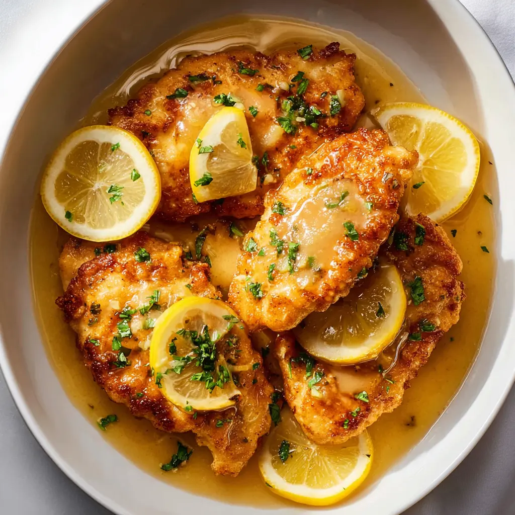 Air Fryer Chicken Francese recipe, served and ready to eat, easy homemade dish