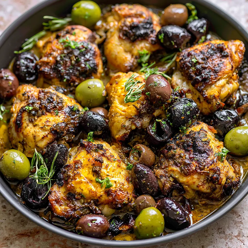 Air Fryer Chicken Marbella recipe, served and ready to eat, easy homemade dish
