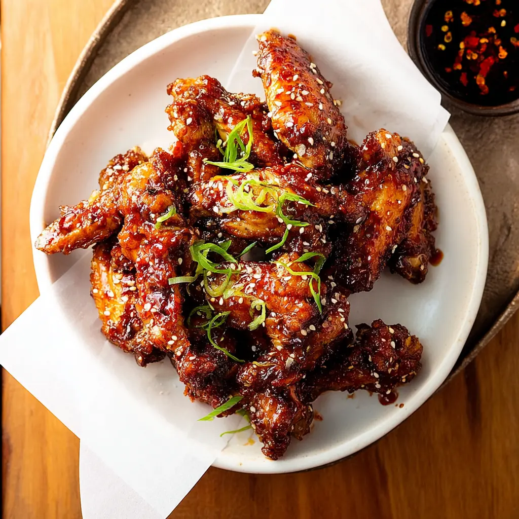 Air Fryer Chicken Wings Korean Style Irresistible Crispy New Way to Love Dinner 6 Air Fryer Chicken Wings Korean Style recipe, served and ready to eat, easy homemade dish