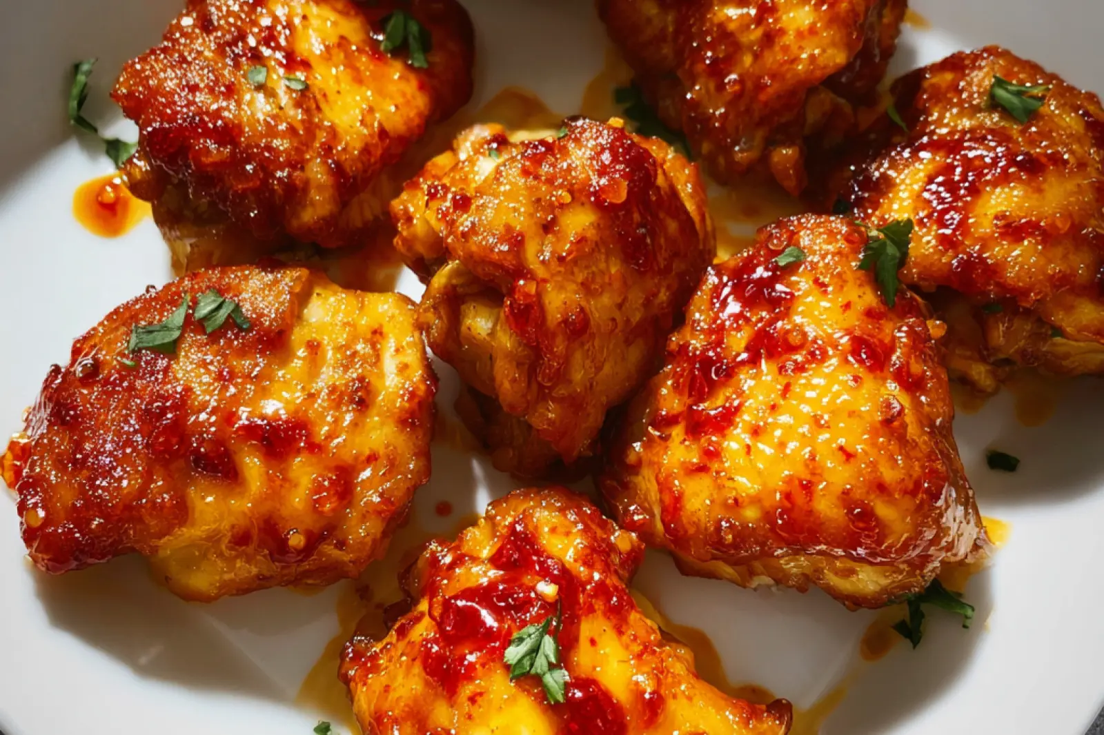 Air Fryer Honey Sriracha Chicken Thighs Satisfy Your New Love for Bold Crispy Flavor