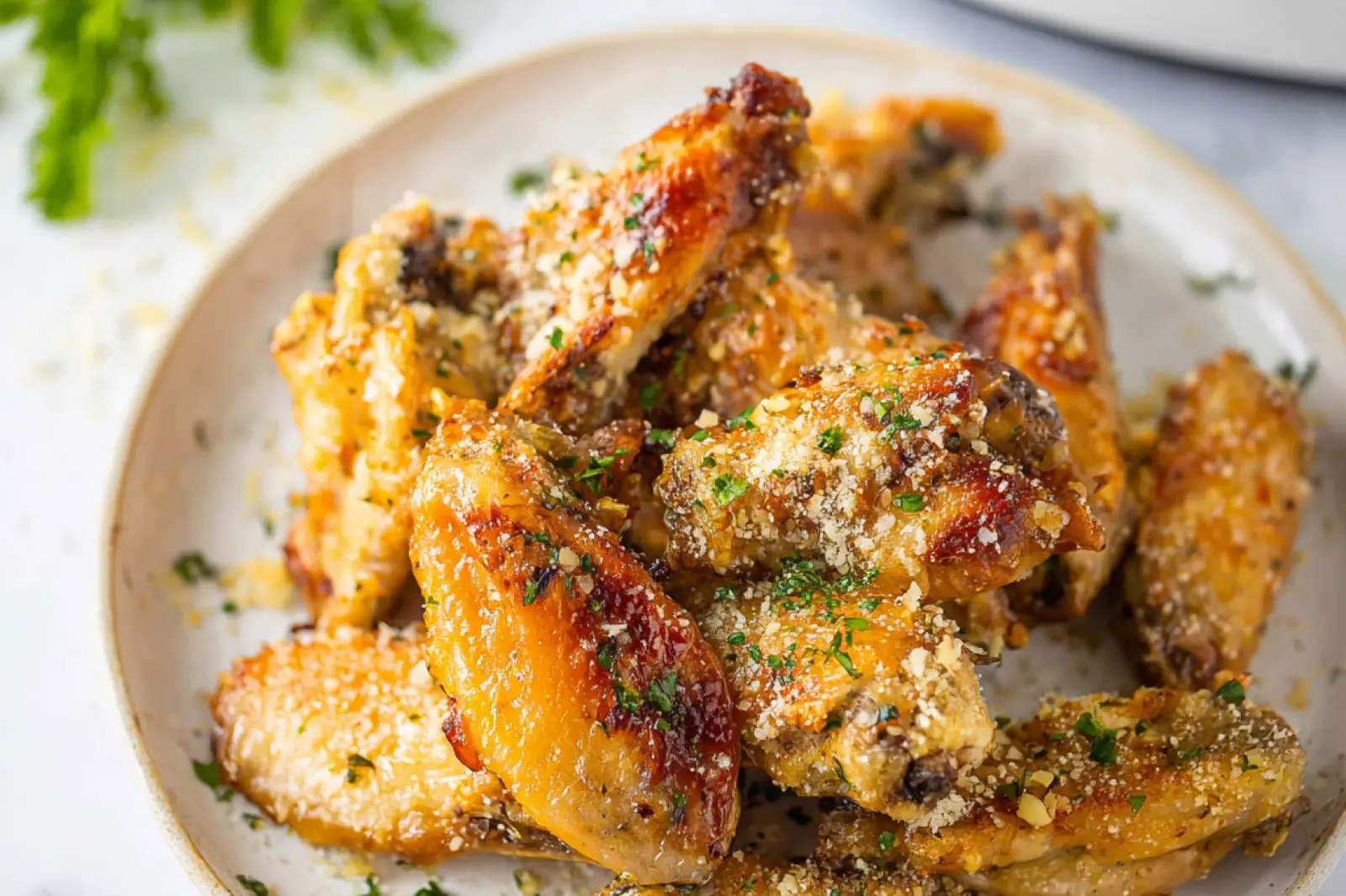 Air Fryer Parmesan Garlic Chicken Wings Irresistible Crispy New Way to Love Game Night