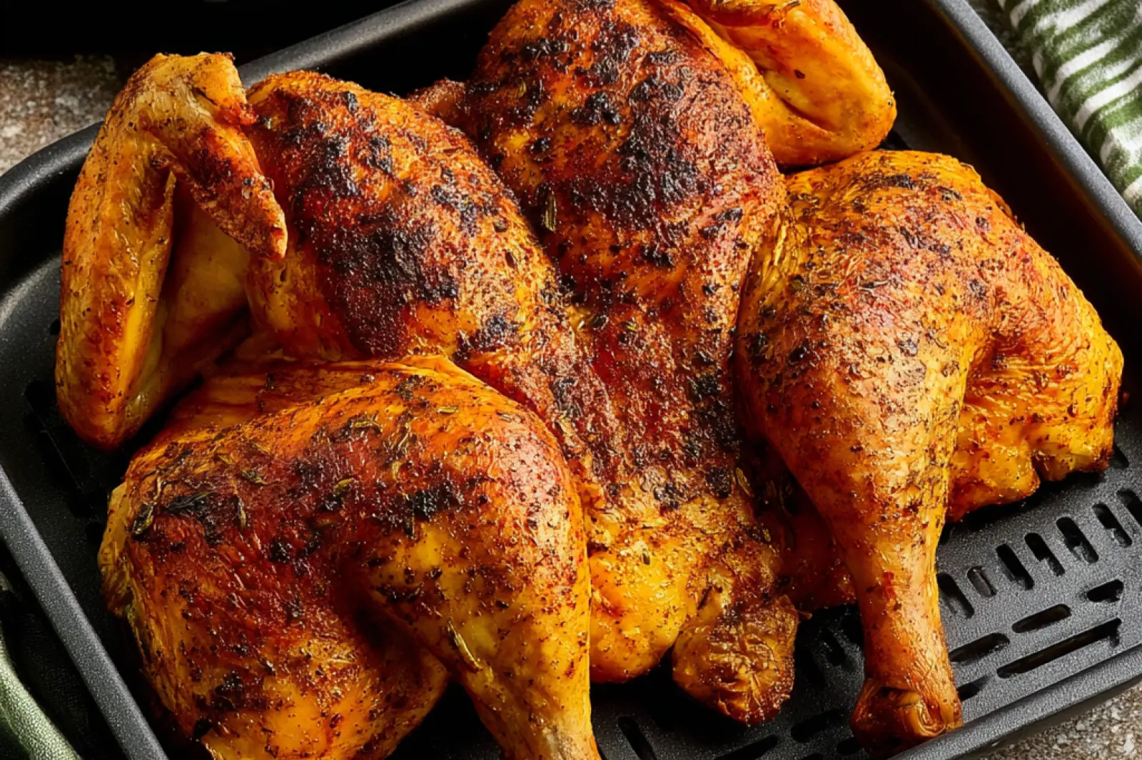 Air Fryer Spatchcock Chicken Thanksgiving Cozy Real Way to Make Your Best Holiday Bird
