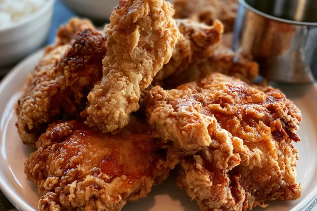 Copycat Jollibee Chicken Joy recipe, served and ready to eat, easy homemade dish