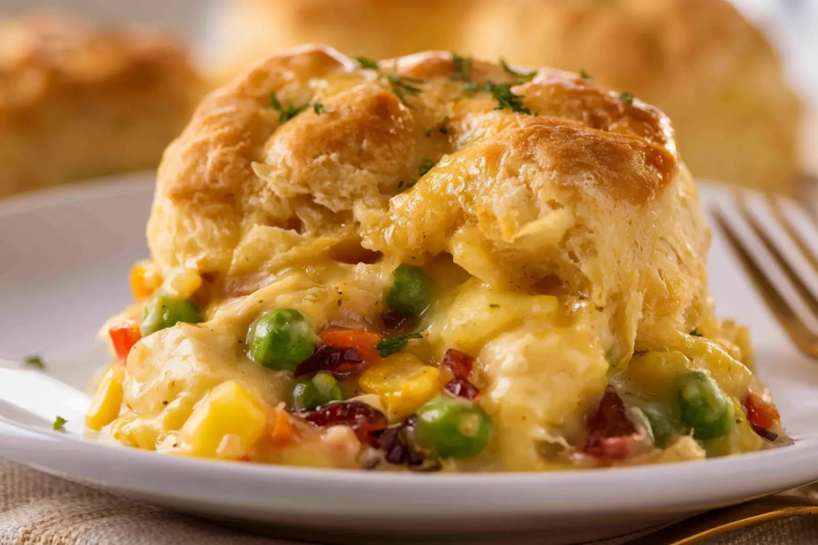 Cranberry Chicken Pot Pie Biscuit Cozy New Way to Make Your Best Dinner