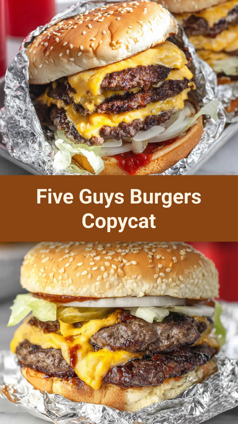 Five Guys Burgers Copycat Satisfying Real Way Better Than Takeout 7 Five Guys Burgers Copycat recipe, served and ready to eat, easy homemade dish