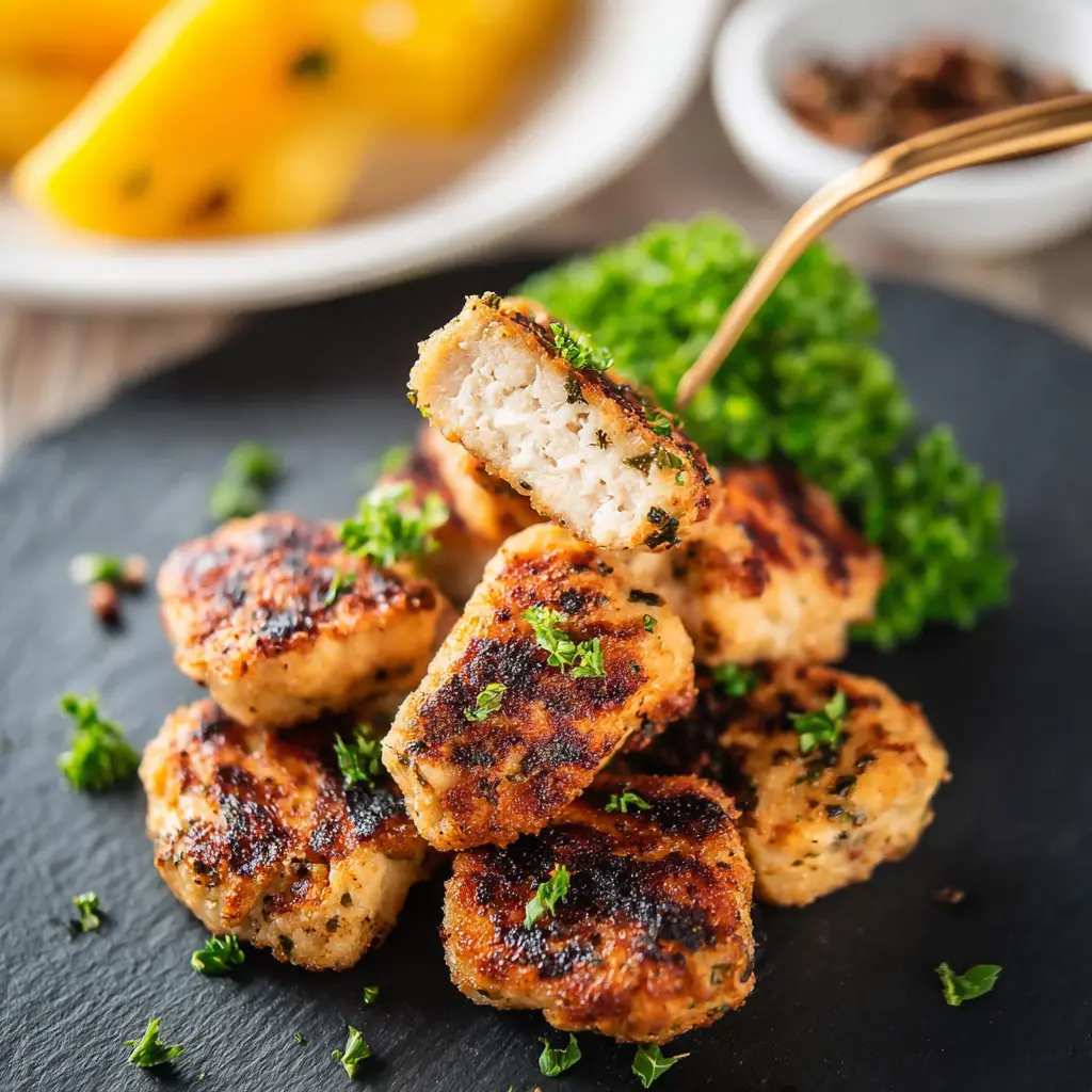 Chick-fil-A grilled nuggets copycat served on a plate, ready to eat
