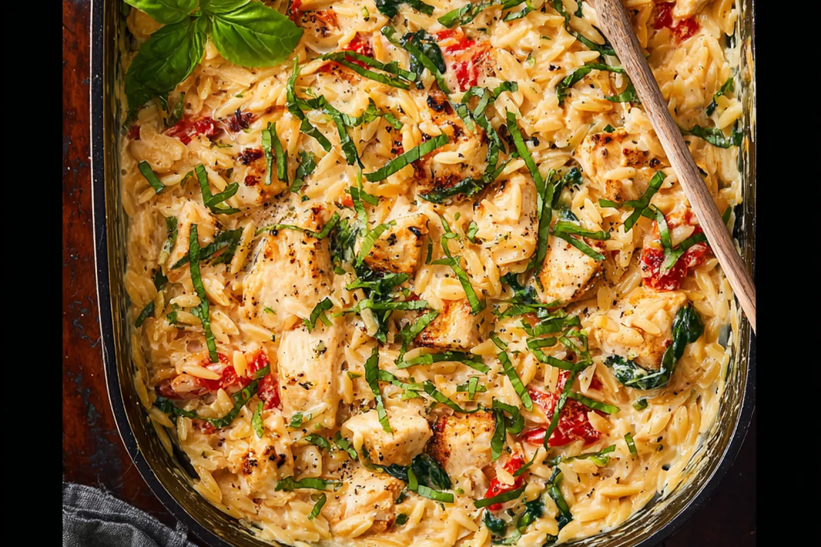 One Pan Parmesan Chicken Orzo Cozy Satisfying Dinner Your Family Will Love