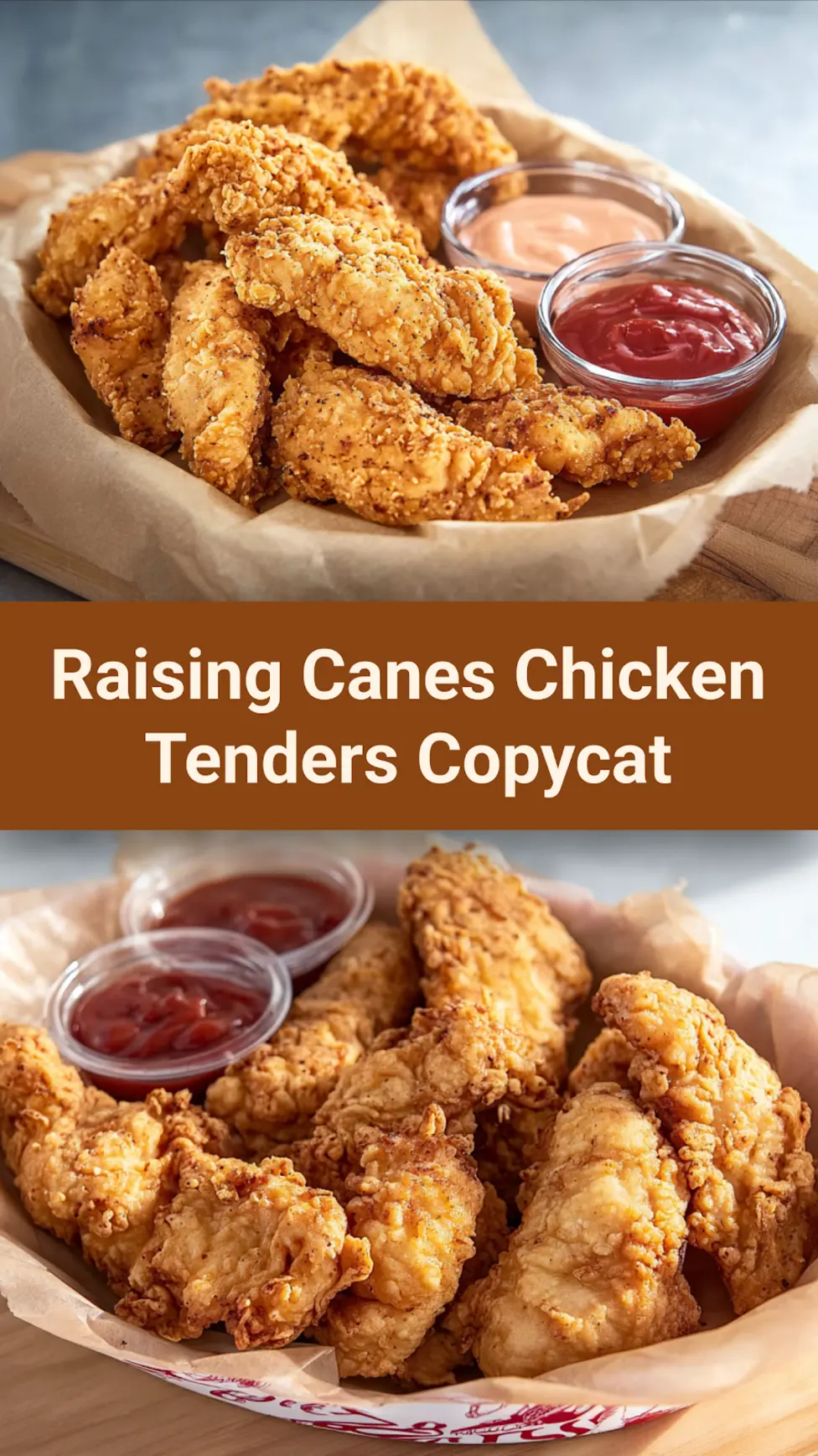 Raising Canes Chicken Tenders Copycat So Satisfying Your New Favorite Recipe 7 Raising Cane's Chicken Tenders Copycat recipe, served and ready to eat, easy homemade dish