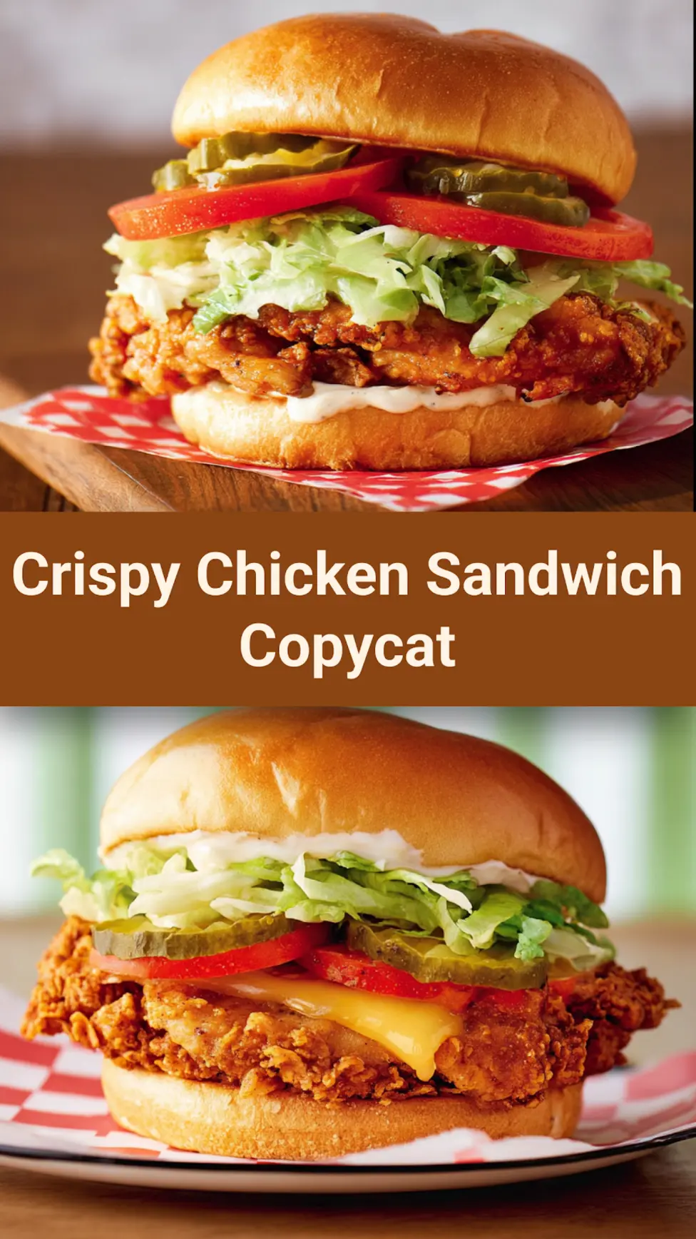 Shake Shack Chicken Sandwich Copycat recipe, served and ready to eat, easy homemade dish