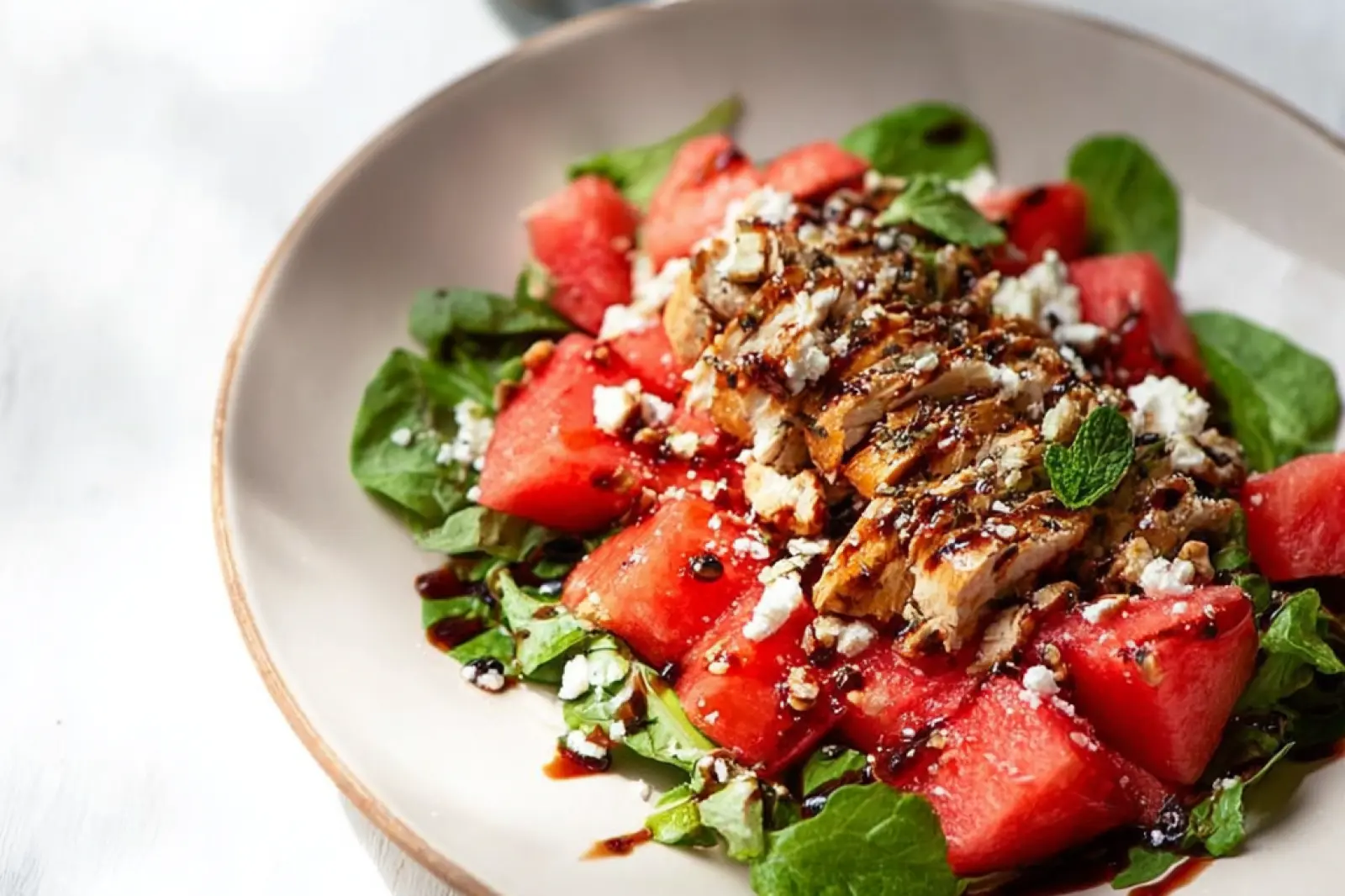 Watermelon Chicken Salad Summer Vibrant Fresh Way to Love Real Meals