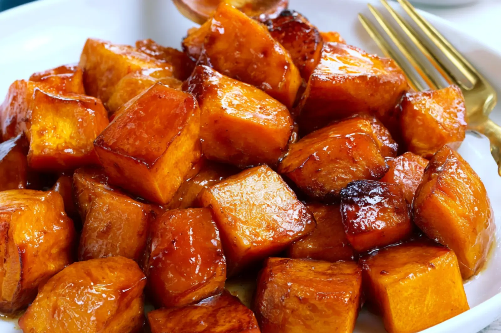 Air Fryer Candied Sweet Potatoes Warm Caramel Glaze You Will Love