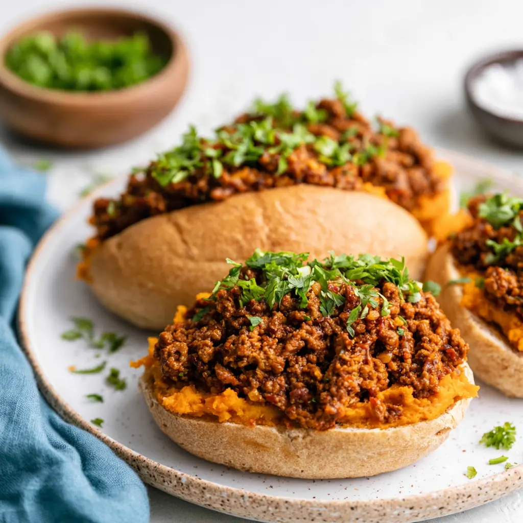 Healthy Sloppy Joes Your Family Will Love This Satisfying Real Dinner 6 Healthy Sloppy Joes served on a toasted bun, ready to eat easy homemade recipe