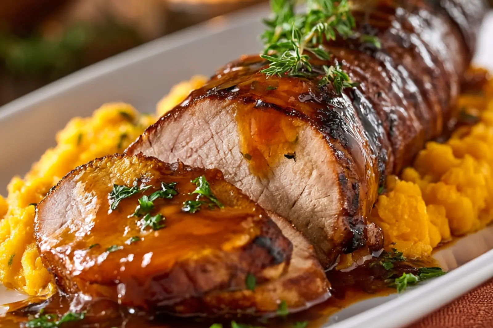 Pork Tenderloin with Apple Cider Glaze Warm and Satisfying Real Dinner